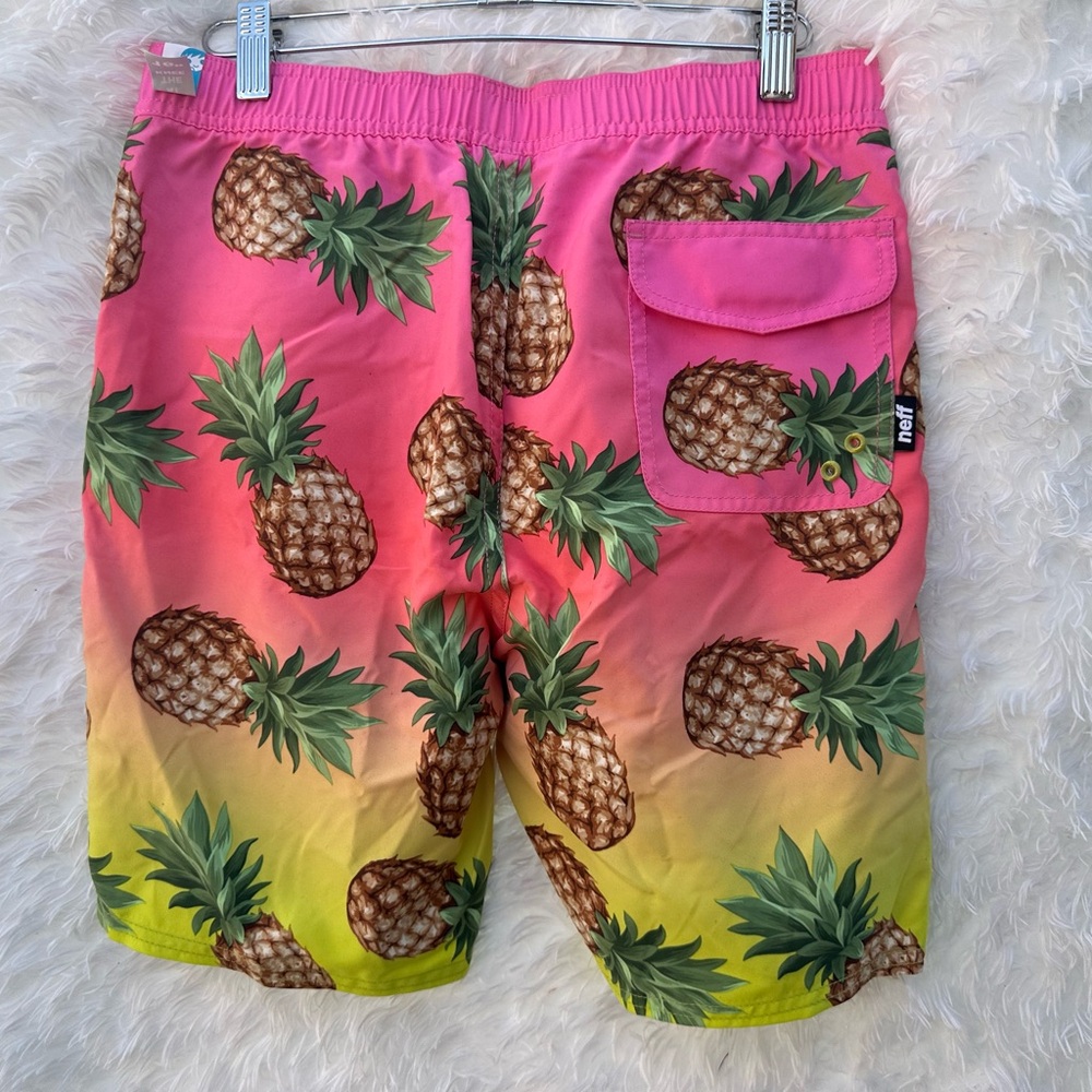 Neff Pineapple Print Swim Shorts - Picture 4 of 4
